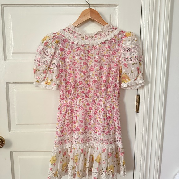 NWT loveshackfancy belen mini dress lemonade stand - Picture 6 of 6